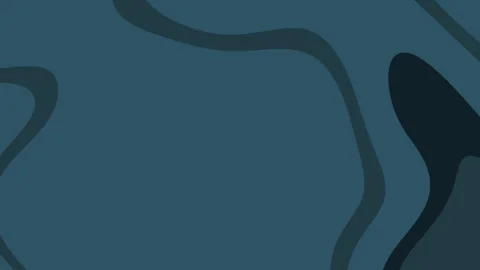 Abstract Blue Shapes Flowing Across Dark Minimal Background Видео 334841917