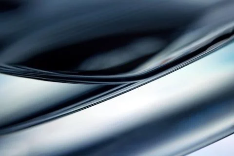 Abstract blue shiny liquid shape Photos