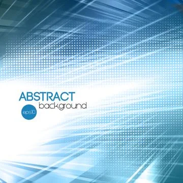 Abstract blue shiny template background Stock Illustration