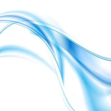 Abstract blue shiny vector waves Abstract blue shiny vector waves Copyrigh... Stock Photos