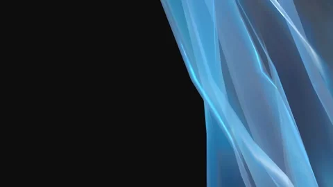 Abstract blue silk background with copy space Stock Footage 281791848
