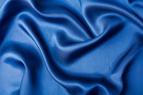 Abstract blue silk background Foto stock