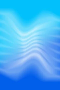 Abstract Blue Silk Wave Background with Smooth Gradient Ripples Stock Illustration