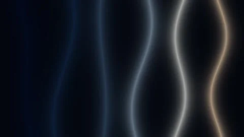 Abstract Blue Silver and Gold Light Waves Seamless Loop Stock Footage 340608711
