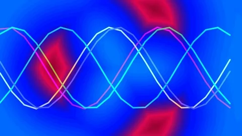 Abstract blue sine wave pattern representing frequency and energy technolog.. Stock Footage 337572798