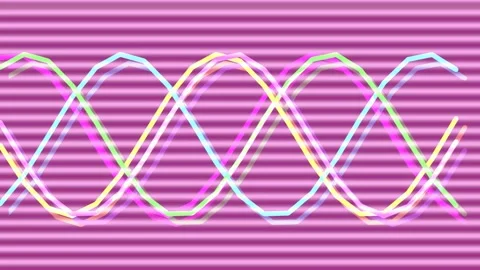 Abstract blue sine wave pattern demonstrating frequency and digital data tr.. Stock Footage 339779384