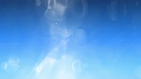 Abstract Blue Sky Background And Lights Video stock 141116788