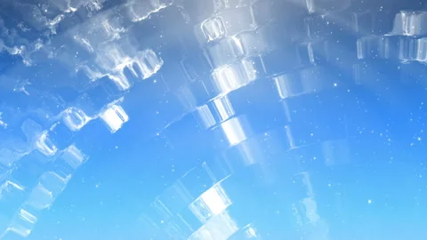 Abstract Blue Sky Background And Lights Stock-Footage 141117645