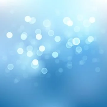 Abstract blue sky background with blur bokeh light effect. Stock Illustration