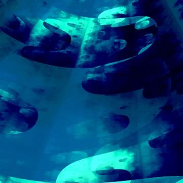 Abstract Blue Sky Background. Strange Beautiful Clouds Illustration. Soft Lig Stock Illustration