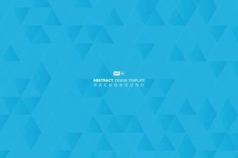 Abstract blue sky line tech pattern triangle business design background. Stock Illustration