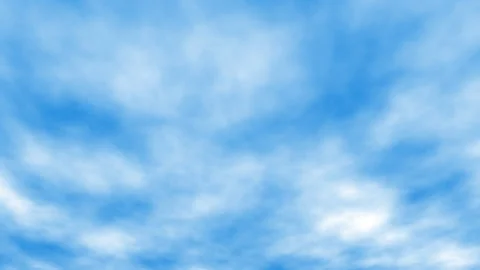 Abstract blue sky with white clouds moving Stock Footage 340415869