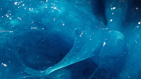 Abstract Blue Slime Video stock 121324707