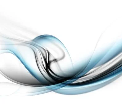 Abstract Blue Smoke Background Illustrazione stock