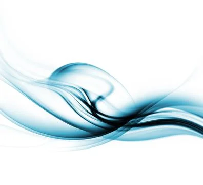 Abstract Blue Smoke Background Stock Illustration