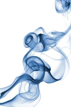 Abstract blue smoke background Stock Photos