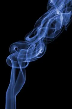 Abstract blue smoke background Stock Photos