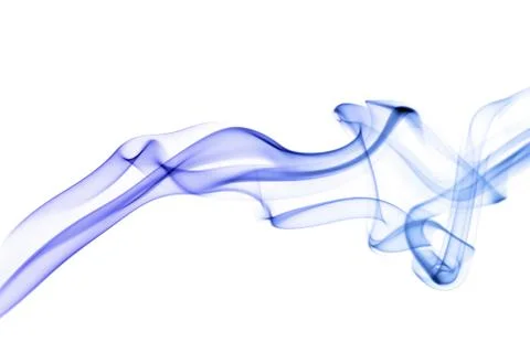 Abstract blue smoke background Stock Photos