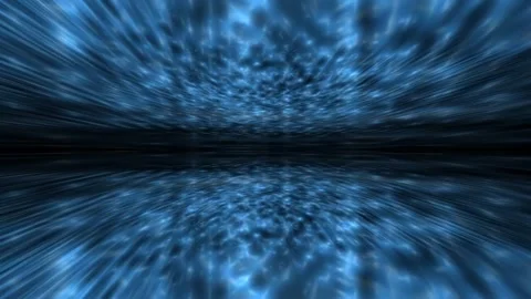 Abstract blue smoke horizontal motion background Stock Footage 261253870