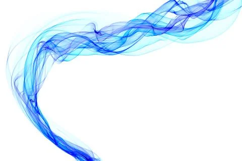 Abstract blue smoke Stock Illustration
