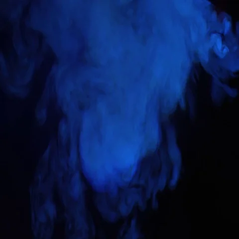 Abstract blue smoke Overlay Stock-Footage 69361786