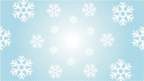 Abstract blue snowflake halftone background , on a transparent background Stock Illustration