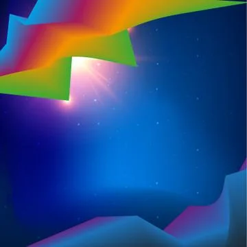 Abstract blue space background Stock Illustration