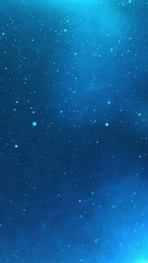 Abstract blue space particles exploding forward Stockbeeldmateriaal 327279274