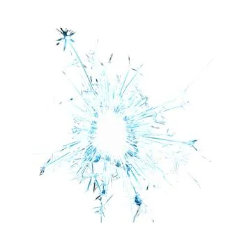 Abstract blue sparkling firework on white background Stock Illustration
