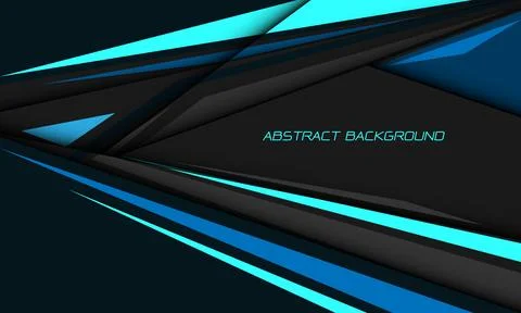 Abstract blue speed black shadow grey direction geometric hexagon mesh Illustrazione stock