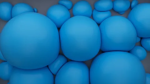 Abstract Blue Spheres Background, 3d Loopable Animation 4k Stock-Footage 123000674