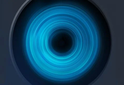 Abstract blue spin circles background Concept Series Иллюстрация
