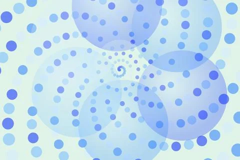 Abstract blue spiral circles pattern for background design Stock Photos