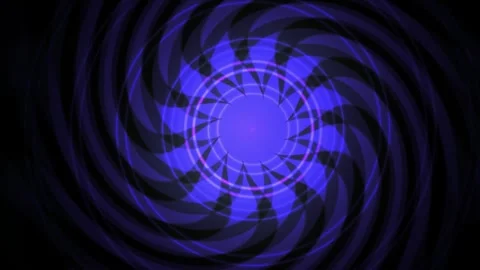 Abstract blue spiral design with neon light effect. Stock Footage 336692129