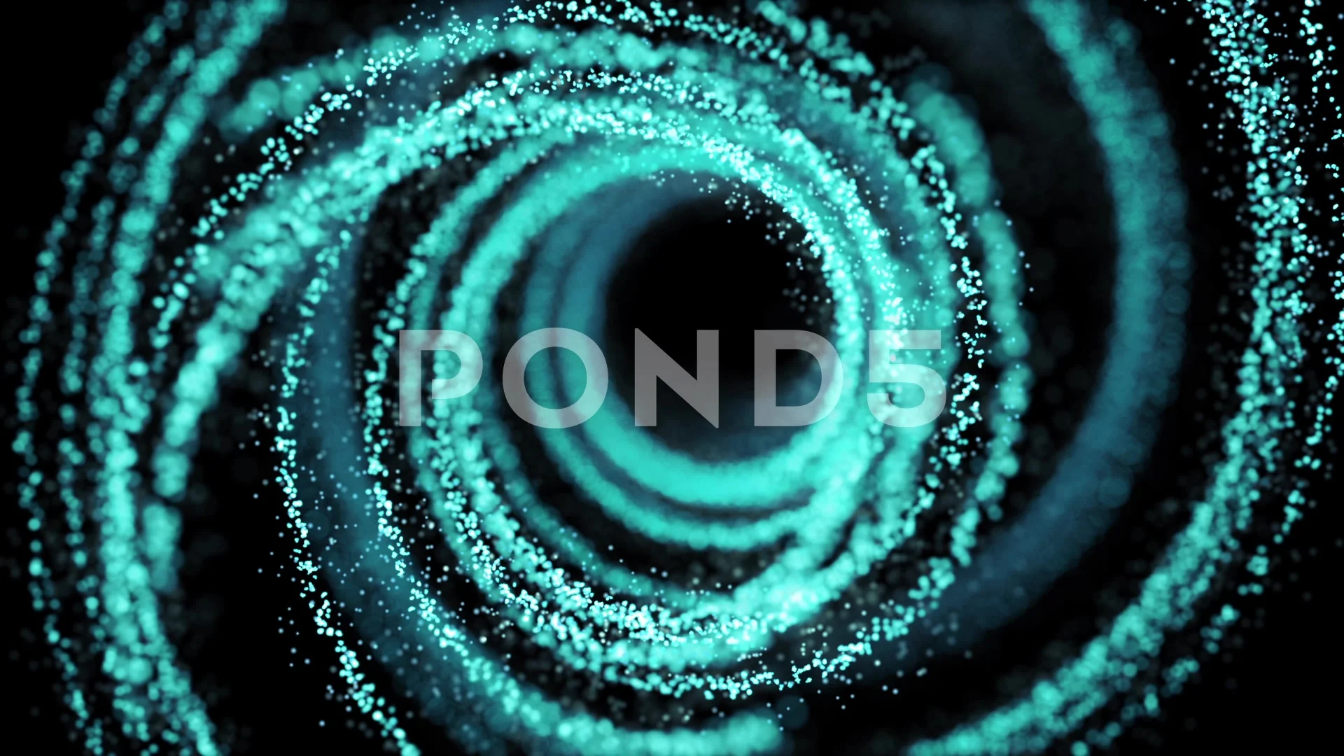 Abstract blue spiral motion from particl, Stock Video