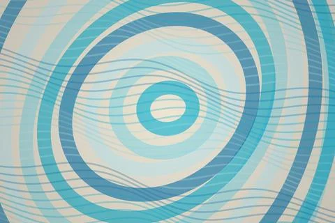 Abstract blue spiral pattern with concentric circles Stock Photos