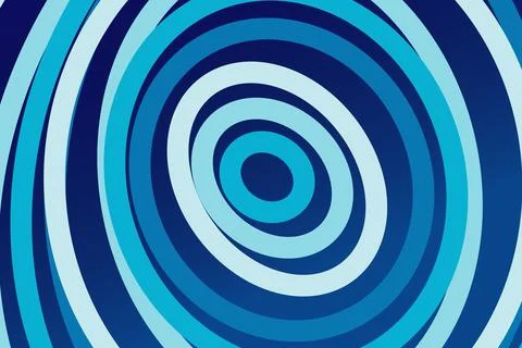 Abstract blue spiral pattern with concentric circles Stock Photos