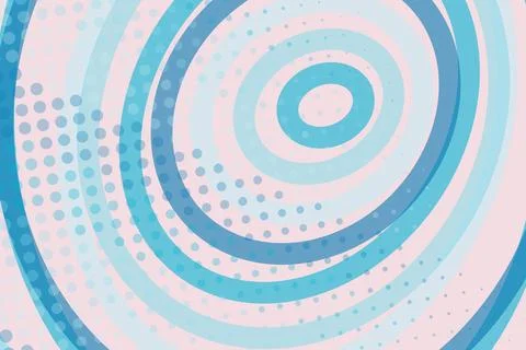 Abstract blue spiral pattern with dotted accents Stock Photos