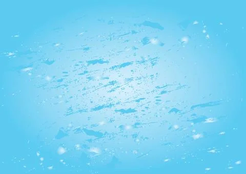 Abstract Blue Splatter Texture with Sparkles, blue water background. Stock Illustration
