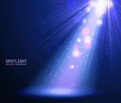 Abstract blue spotlight background Stock Illustration