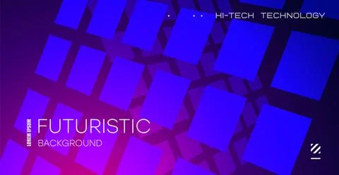 Abstract blue square background. Abstract purple gradient background with flo 스톡 일러스트
