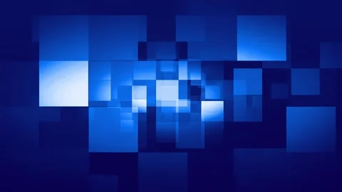 Abstract blue square geometric surface animation. light bright clean minimal Stock Footage 282695627