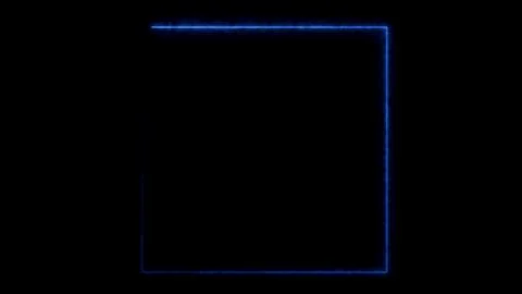 Abstract blue square glowing frame effect 스톡 일러스트