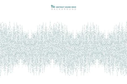 Abstract blue square pattern of sound wave design background. 스톡 일러스트