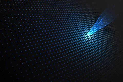 Abstract blue square shapes background with light effect Stock Illustration