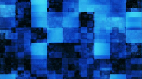 Abstract blue squares background - loop, HD 1080p. Stock Footage 34467586
