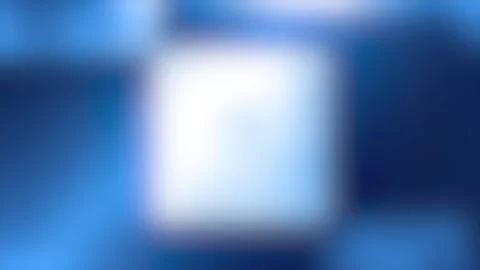Abstract blue squares with light effects in a cinematic motion blur backgroun Video stock 341375279