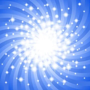 Abstract blue star background Stock Illustration