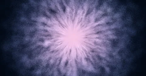 An abstract blue star that ejects energy streams of particles into space Stock Footage 249657797