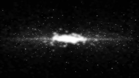 Abstract Blue Star Space Luma Matte/Alpha (4K) Stock Footage 201864471